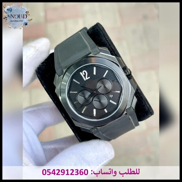 ساعة بولغاري اوكتو سوداء