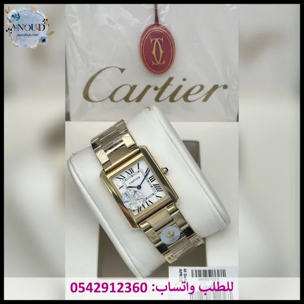 ساعة كارتير تانك ذهبية