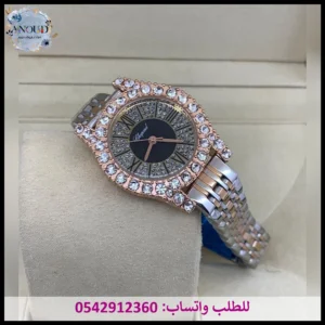 ساعة شوبارد فضي وروزجولد