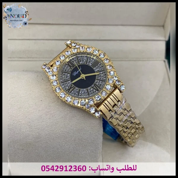 ساعة شوبارد الماس نسائية wj42 (4) ساعة شوبارد ذهبي نسائي