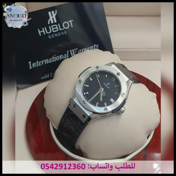 ساعة هوبلت سوداء نسائية