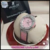 ساعة هوبلت نسائية وردية