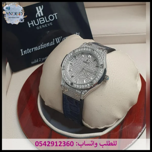 ساعة هوبلت سوداء نسائية