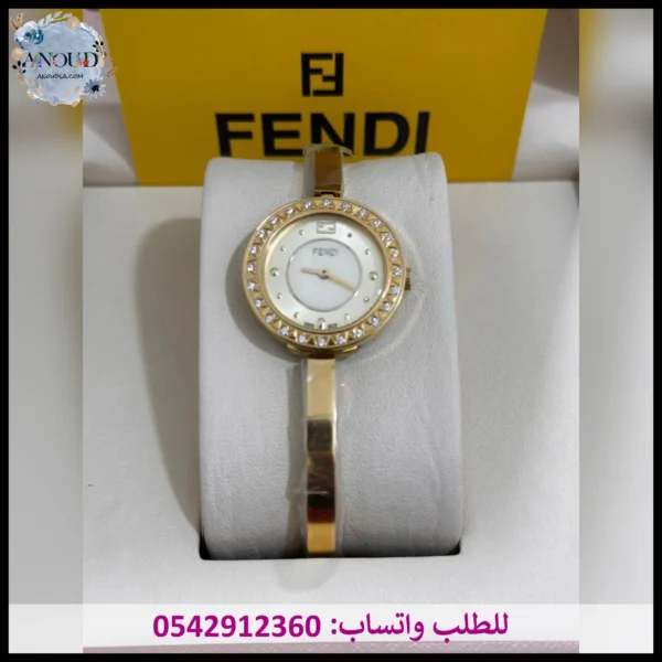 ساعة FENDI نسائية ذهبية