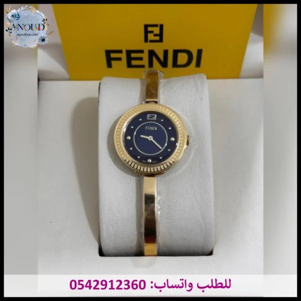 ساعة فندي مينا أسود